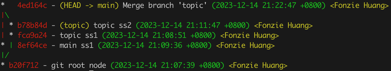 合并 topic 分支到主干 main